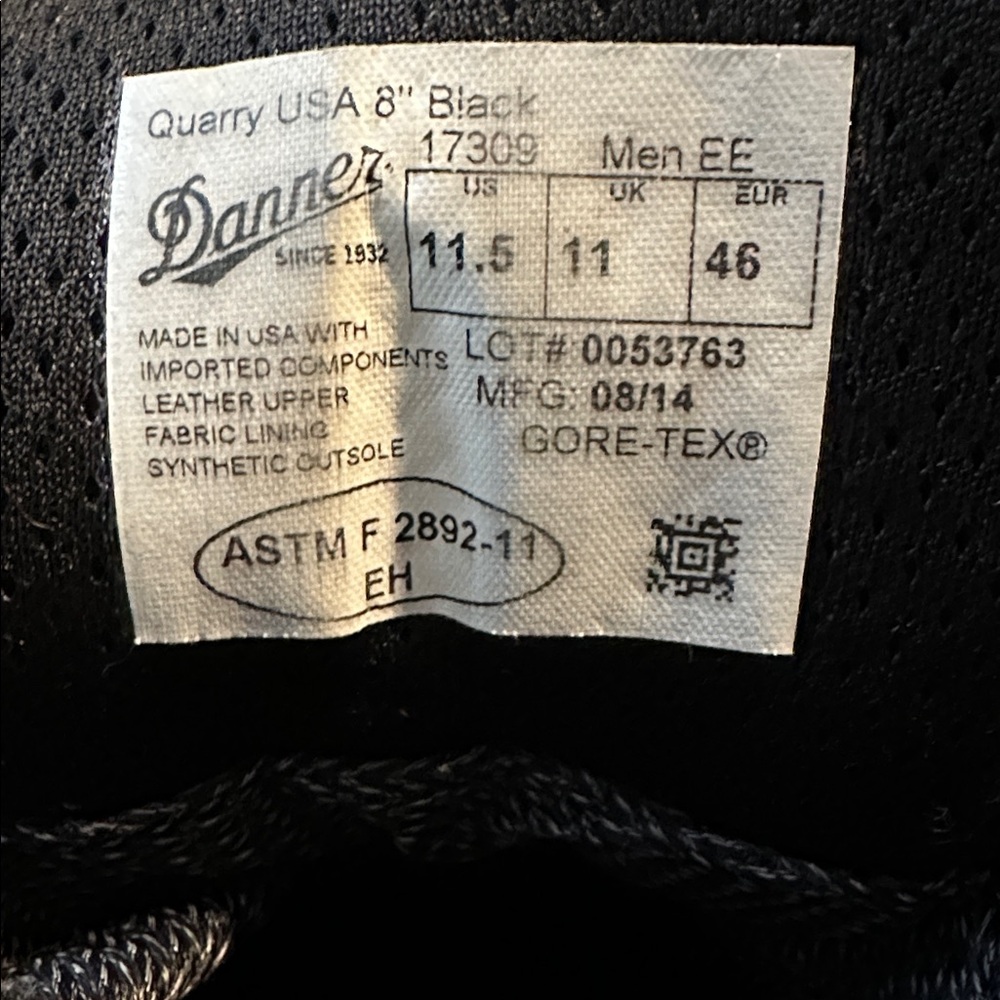 Men’s Danner Quarry Boots 11.5EE - Picture 6 of 10